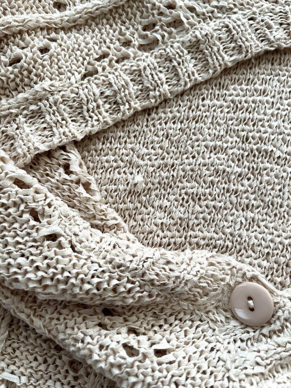 Vintage Designers Originals Studio Sweater Cardigan (Natural) L - Picture 11 of 15